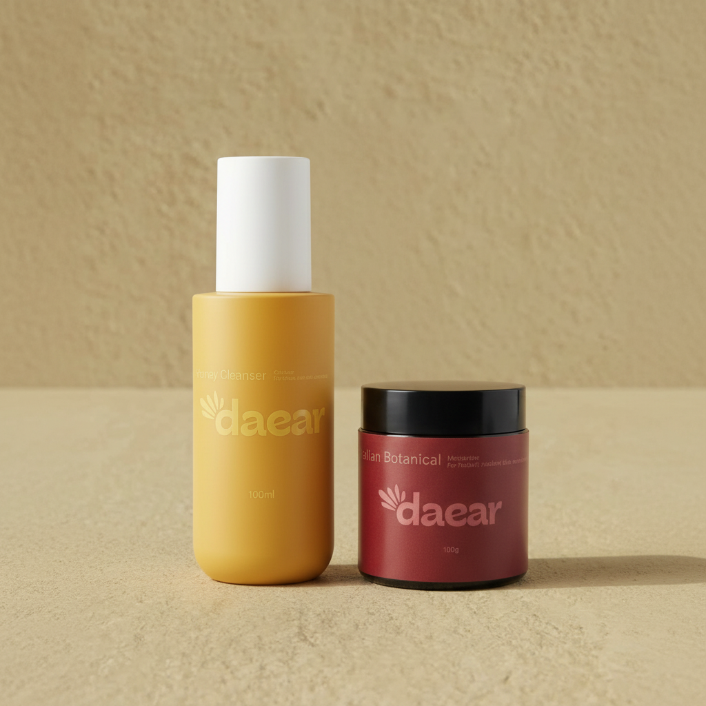 Cleanser & Cream Bundle | Honey Cleanser + Botanical Tallow Cream | DAEAR