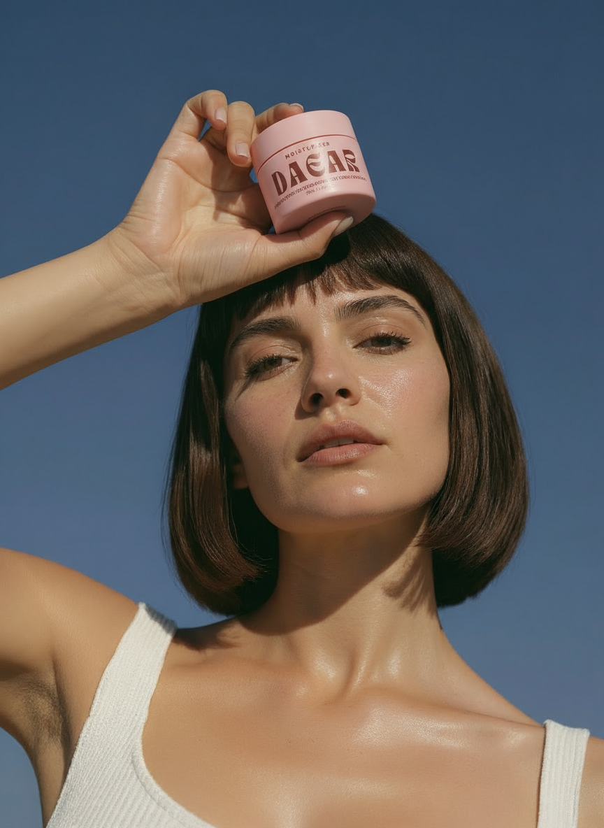 woman holding tallow balm