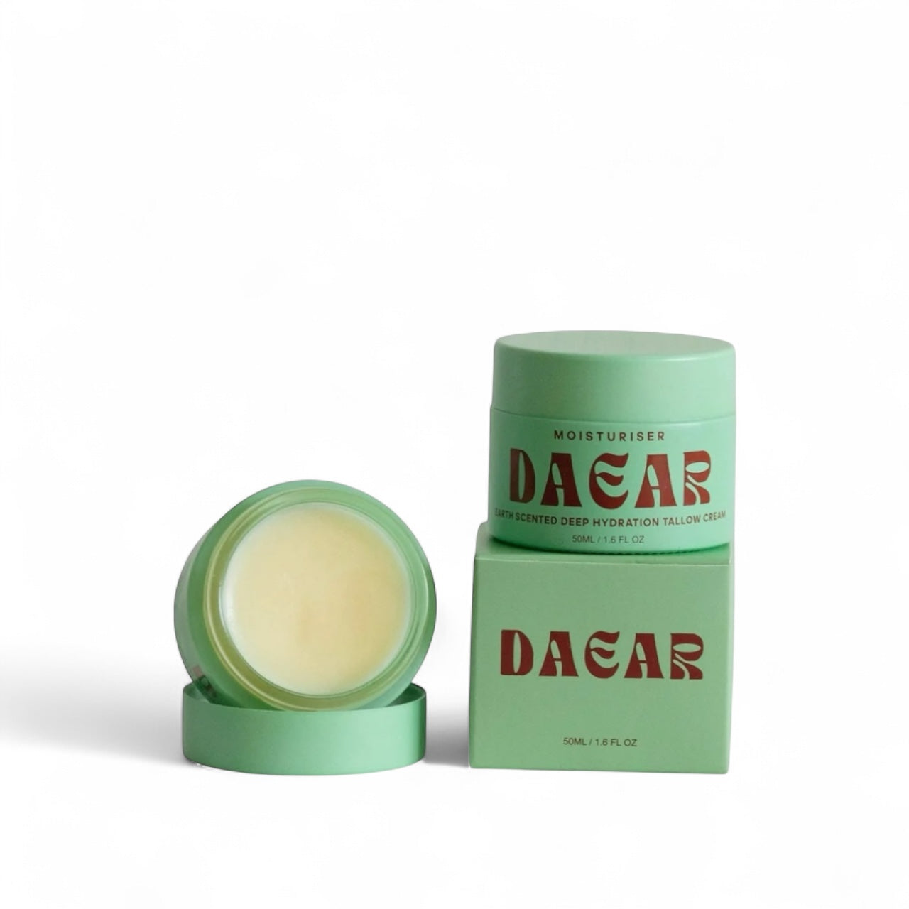 DAEAR grass-fed tallow balm earth scent 50ml jar
