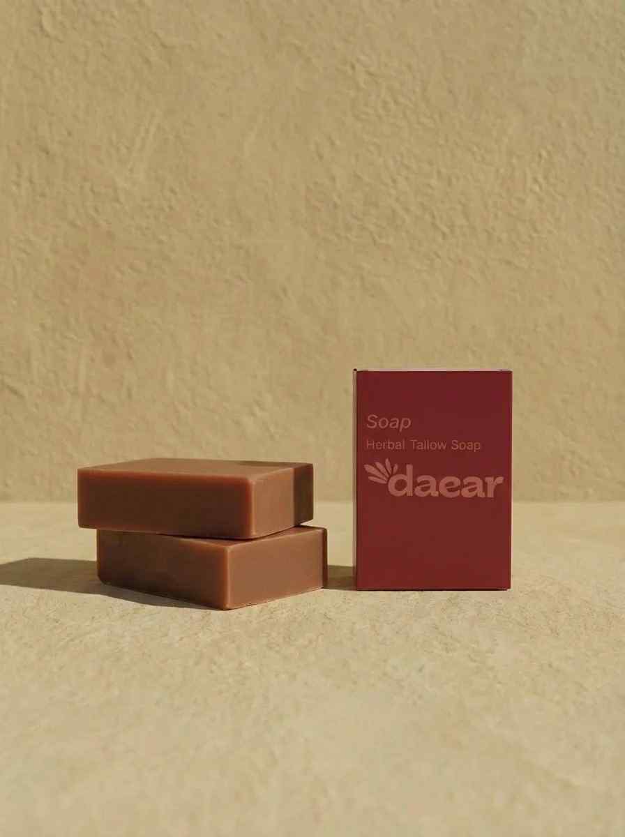 Herbal Tallow Soap - Natural Cleansing Bar with Botanical Infusions