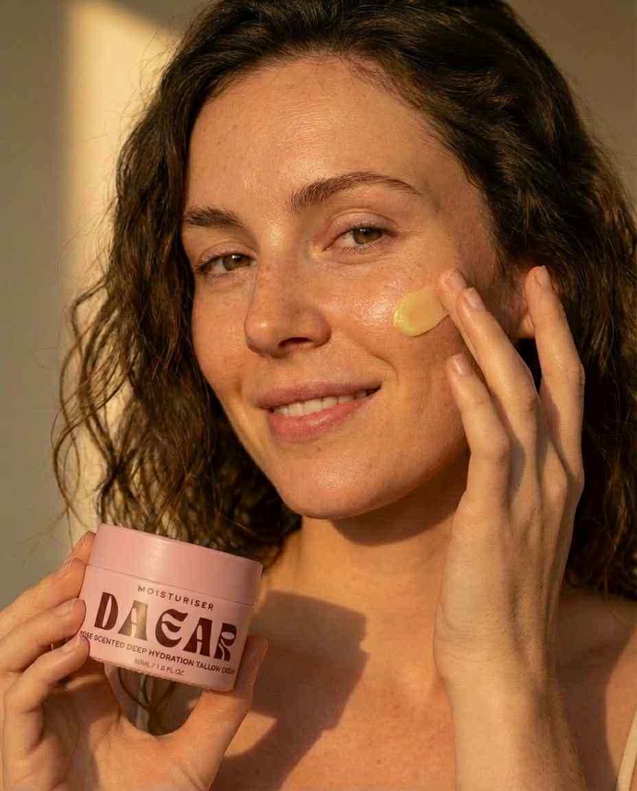 Tallow Balm Rose 50ml | Grass Fed Beef Tallow Moisturiser | DAEAR