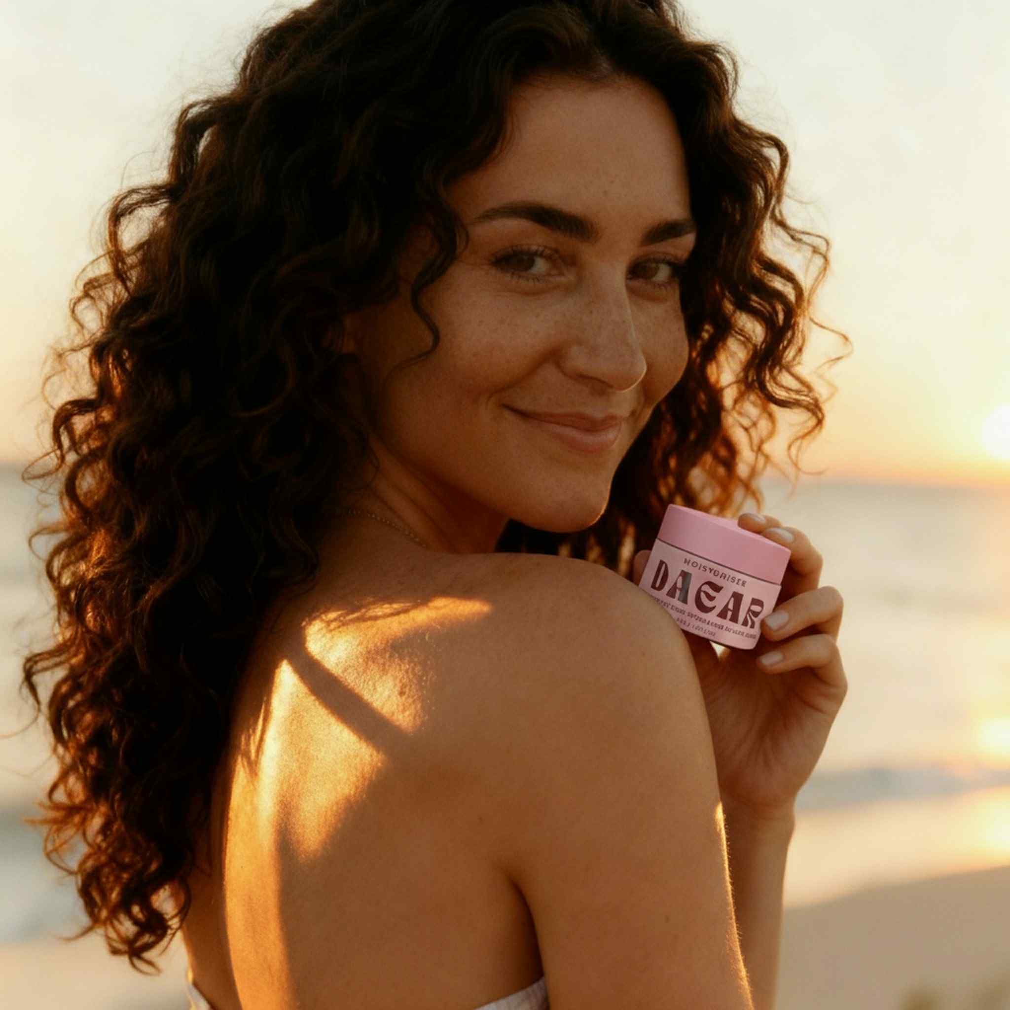 woman holding tallow balm