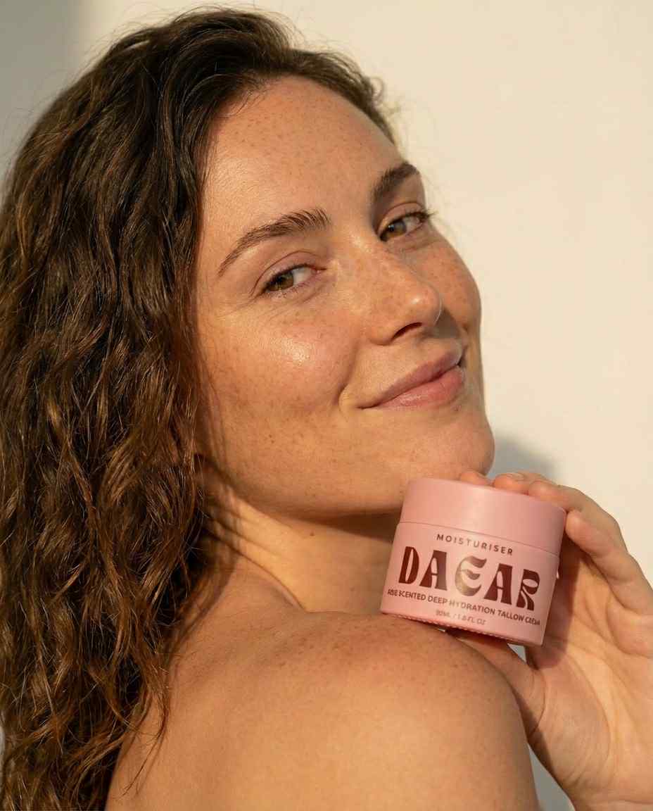 Tallow Balm Rose 50ml | Grass Fed Beef Tallow Moisturiser | DAEAR